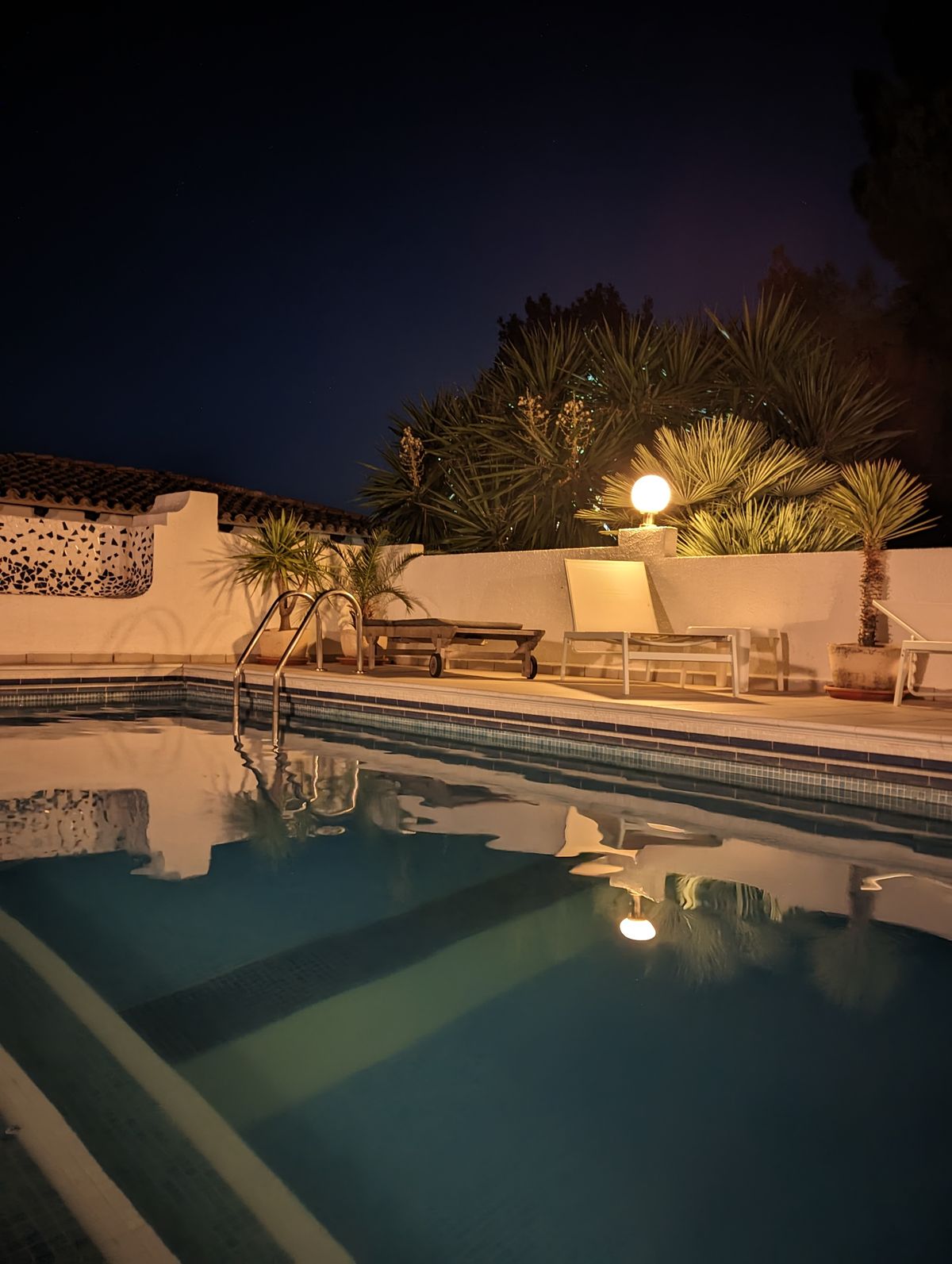 Pool at night